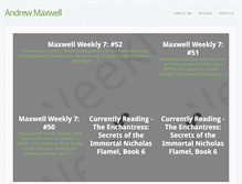 Tablet Screenshot of andrewcmaxwell.com
